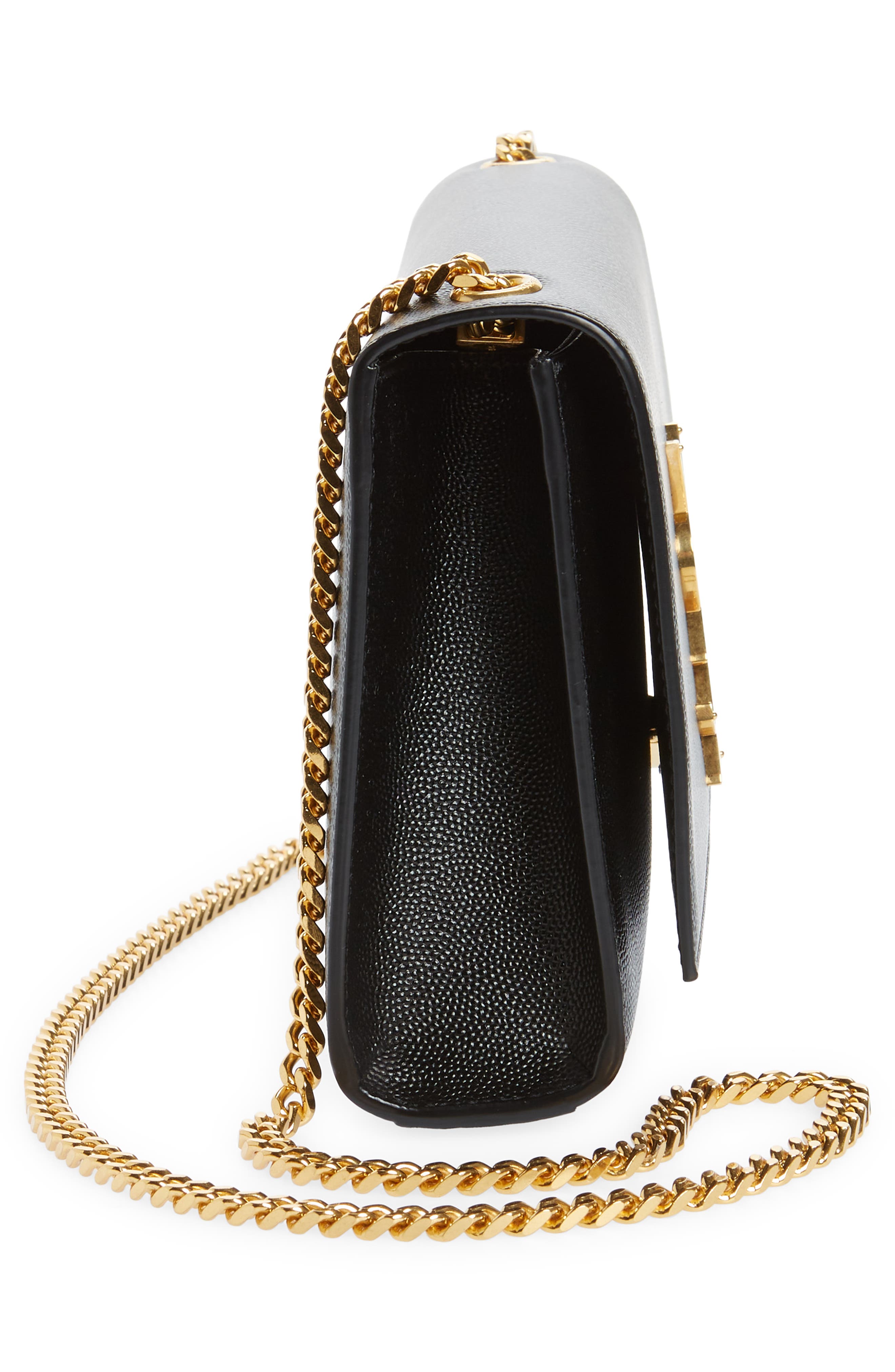 Saint Laurent Medium Kate Leather Chain Shoulder Bag, Alternate, color, 