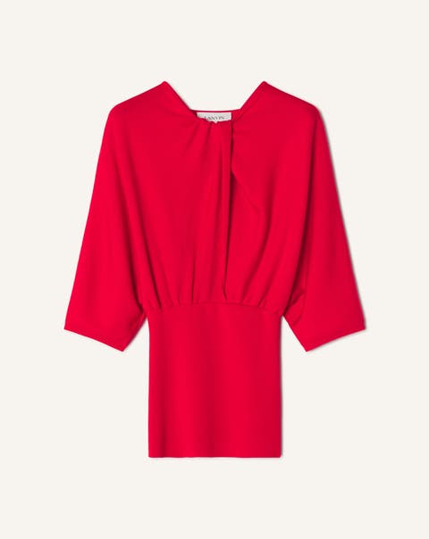 Merino Wool Sweater With Bow Detail