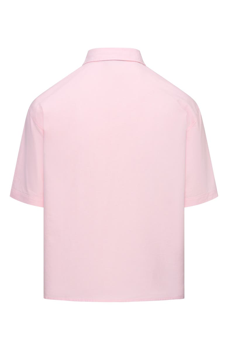 Eastside Golf Boxford Short Sleeve Cotton Button-Up Shirt, Alternate, color, Icy Pink