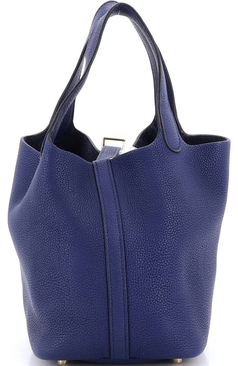 Pre-Owned Hermes Picotin Lock Bag Maurice PM, Alternate, color, Bleu Saphir