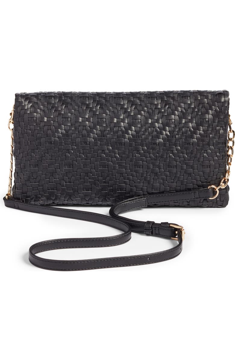 Sole Society Lisbeth Weave Foldover Clutch, Alternate, color,