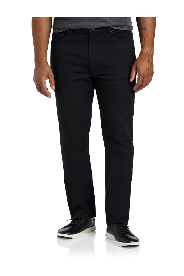 Black Eco Tapered-Fit Stretch Jeans, Alternate, color, BLACK