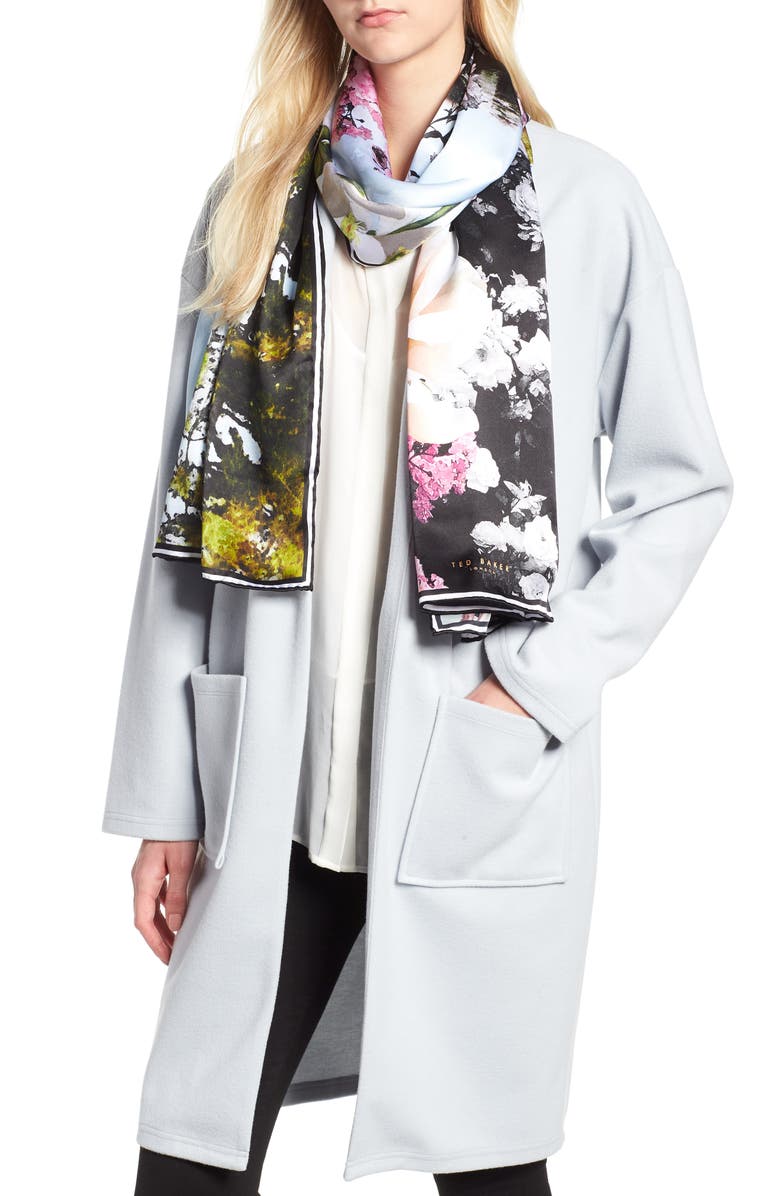 Ted Baker London Windermere Long Silk Scarf, Main, color, 