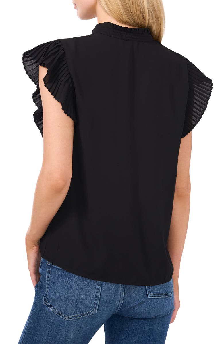 CeCe Flutter Sleeve Top, Alternate, color, 