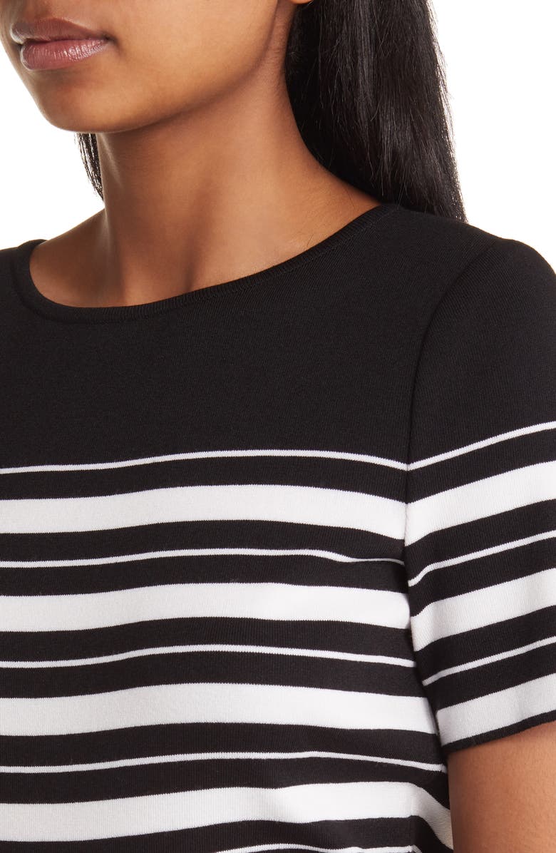 Misook Stripe Soft Knit T-Shirt, Alternate, color,