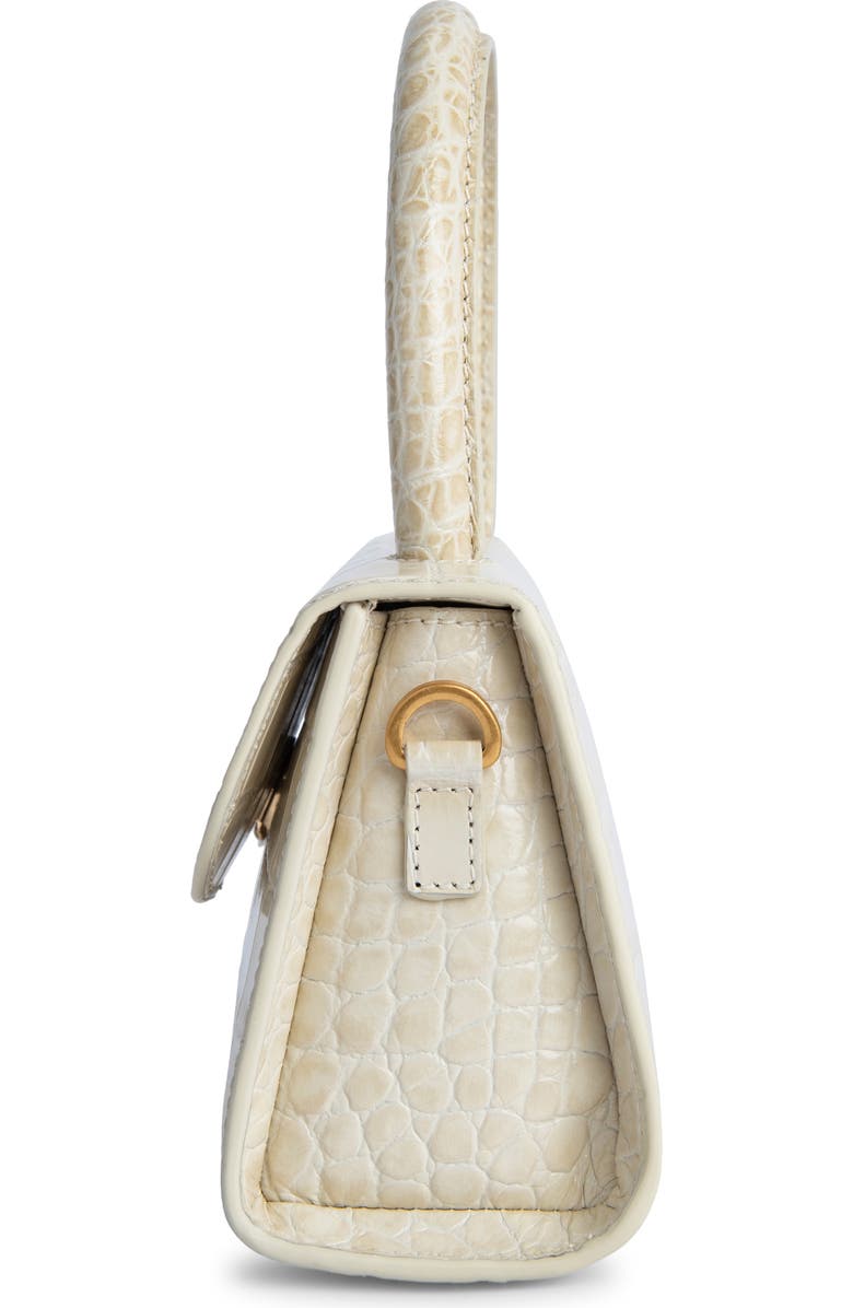 By Far Mini Semi Patent Leather Top Handle Bag, Alternate, color,