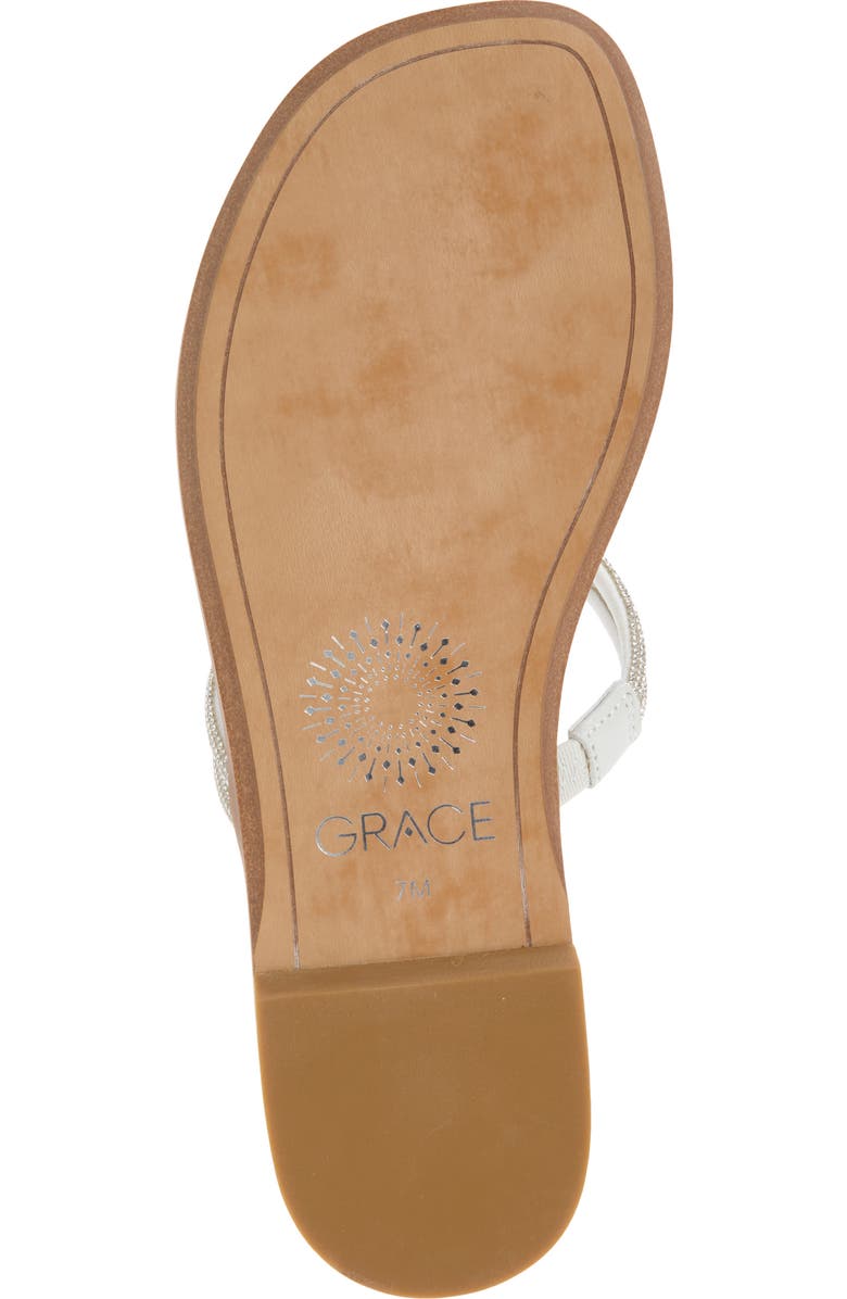 Grace Footwear <p>Maldives Flip Flop (Women)</p>, Alternate, color, Clear/ White