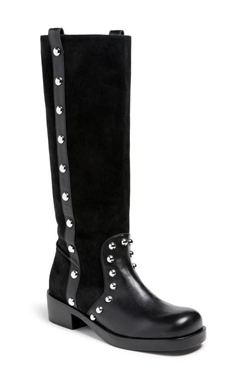 Cinq À Sept Shira Stud Knee High Boot In Black