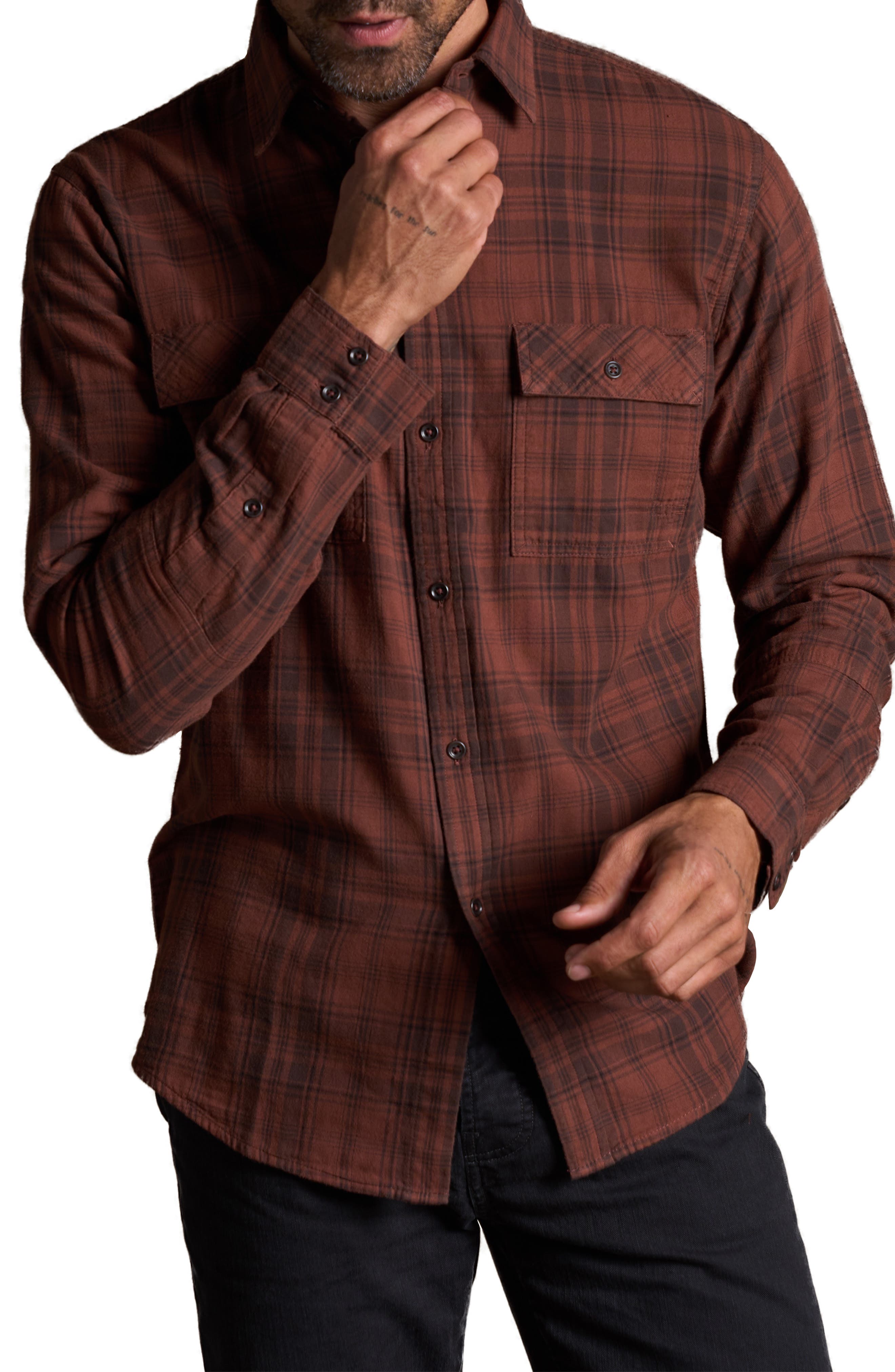 Redding Plaid Flannel Button-Up Shirt - image 4