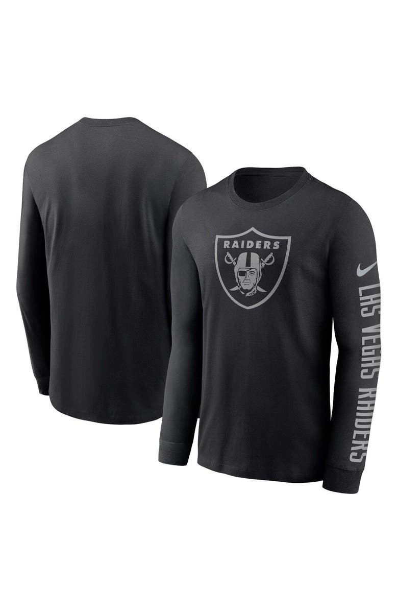 Nike Men's Nike Black Las Vegas Raiders RFLCTV Name and Logo T-Shirt, Main, color, Black