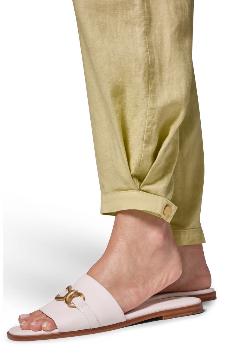Belted Tapered Pants, Alternate, color, CITRUS