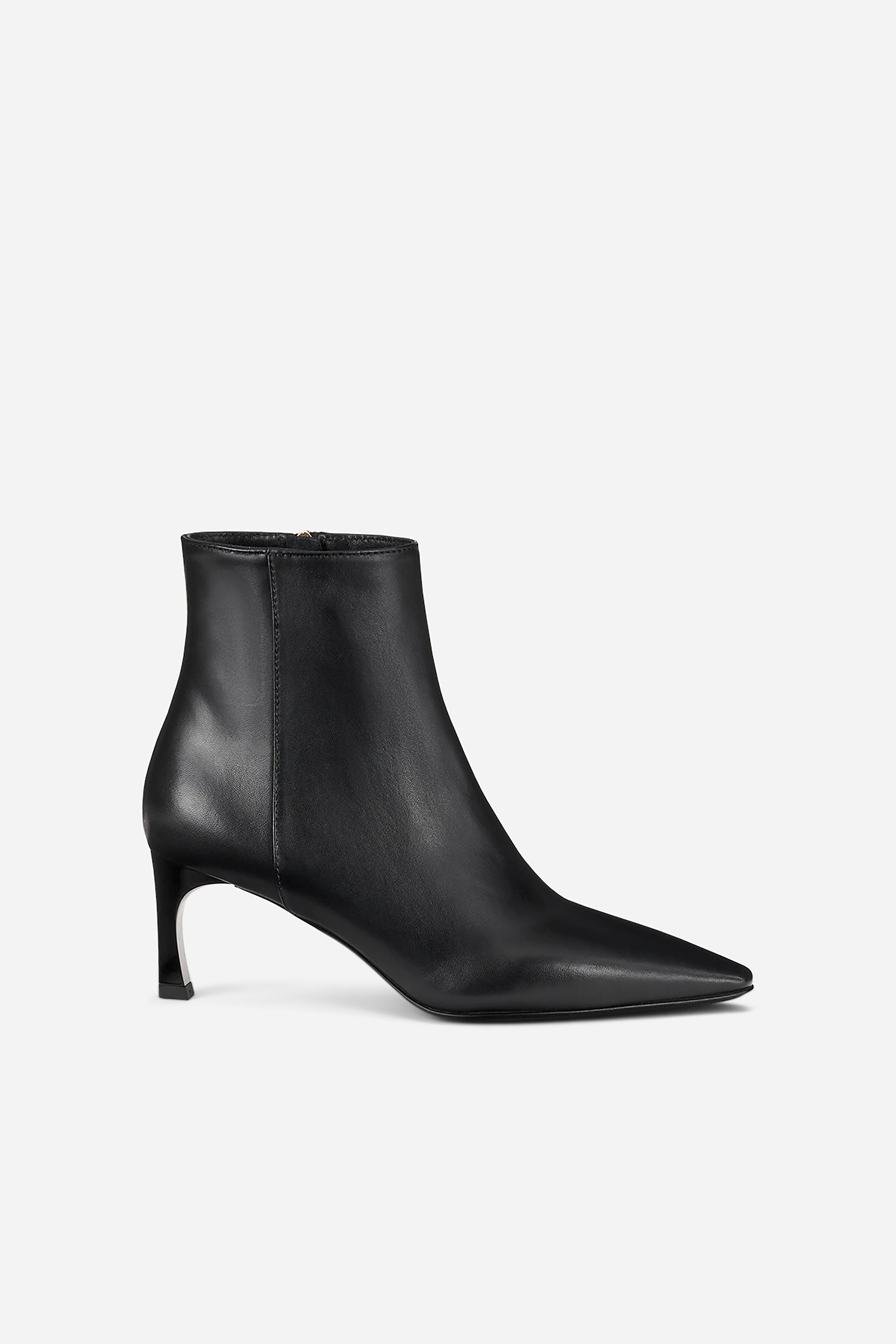 AGL Taylor Heeled Ankle Boot in Nappa Leather, Main, color, Black
