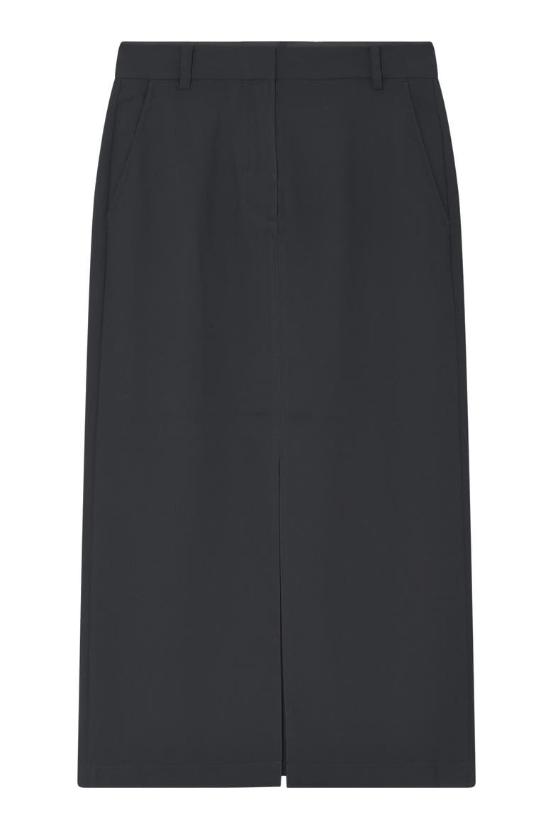 Anno Front Slit Pencil Skirt, Alternate, color, Black