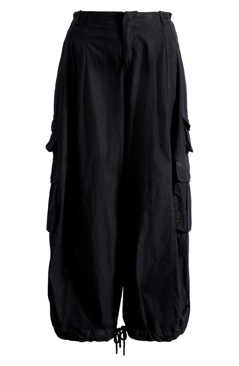 Free People Charmer Utility Pants, Main, color, Black