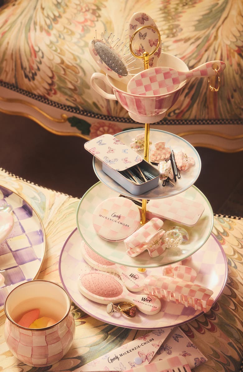 MACKENZIE CHILDS Wonderland Three Tier Sweet Stand, Alternate, color, Multi