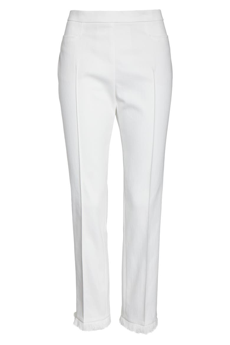 Millie Pull-On Stretch Ankle Skinny Jeans, Alternate, color, OPTIC WHITE