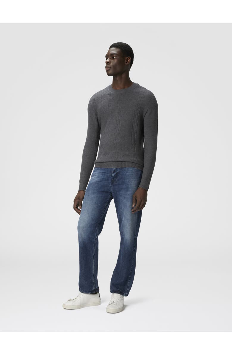 Missoni Crew Neck Sweater In Wool With Chevron Pattern, Alternate, color, Grey