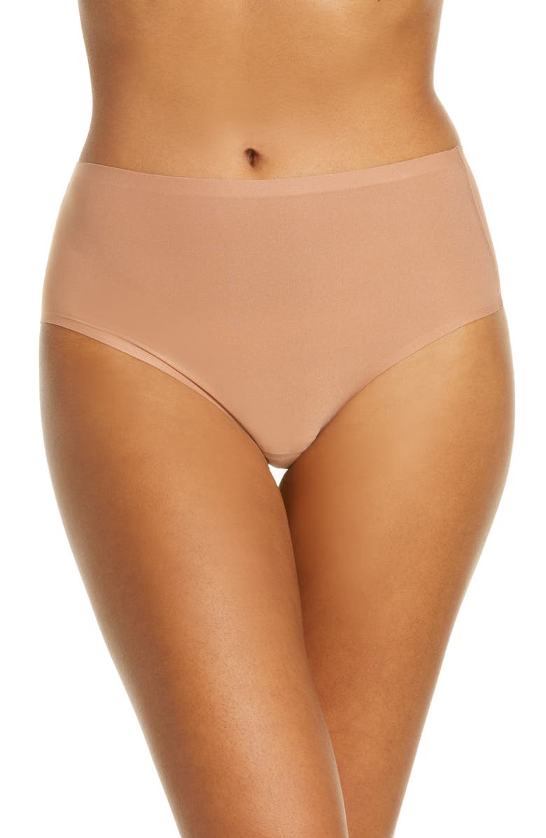 Chantelle Lingerie Soft Stretch Seamless Retro Thong, Main, color, Mocha Mousse-Pc