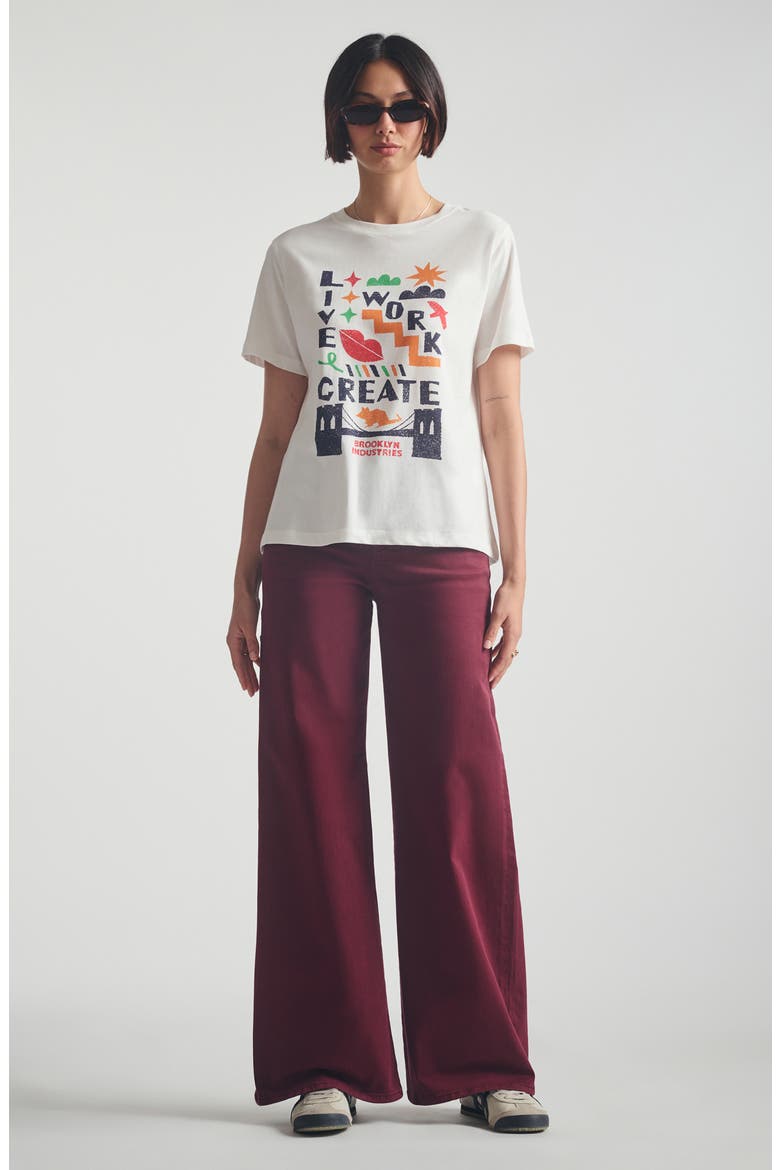 Live Work Create Graphic T-Shirt, Alternate, color, ANTIQUE WHITE