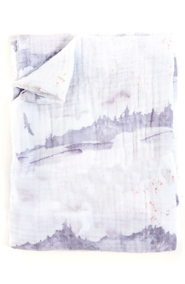 Oilo Swaddle Blanket, Alternate, color, Misty Mountain