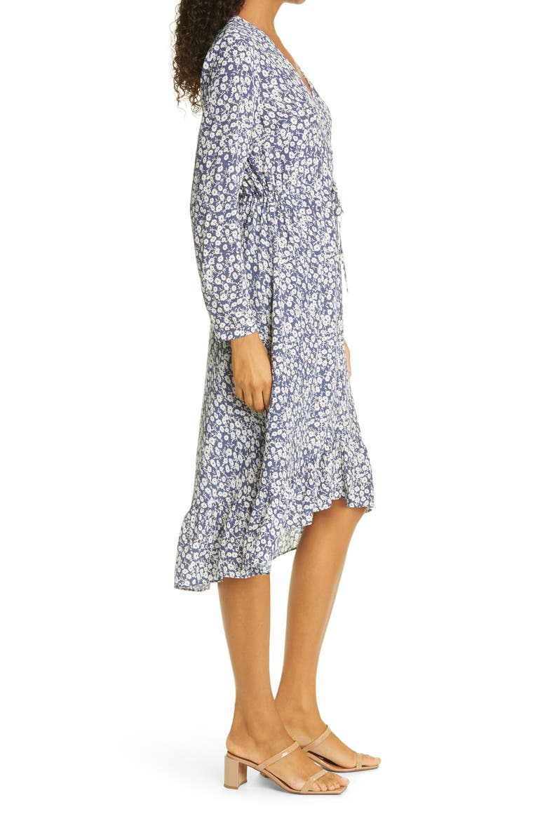 Jade Floral Long Sleeve Dress, Alternate, color, NAVY CAMELLIA