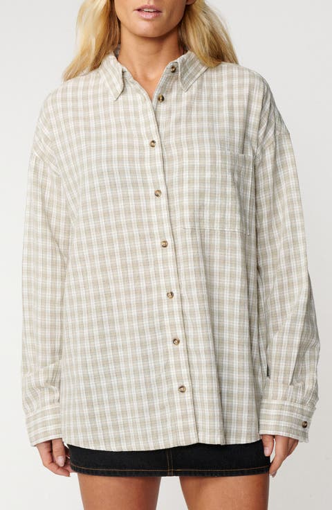Classic Surf Plaid Long Sleeve Shirt