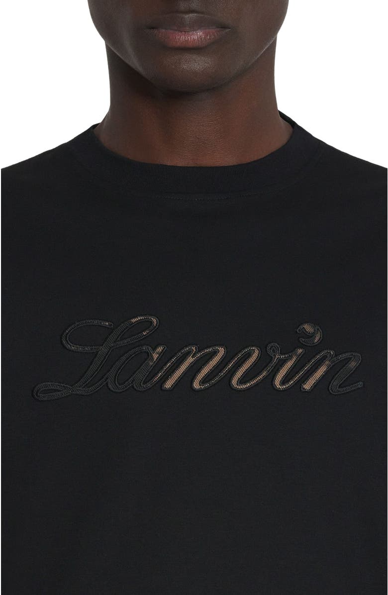 Lanvin LOGO DENIM T-SHIRT, Alternate, color, 