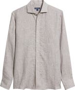 Peter Millar Astino Lino Tailored Fit Linen Button-Up Shirt