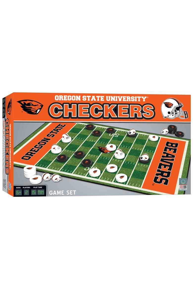 Oregon State Beavers Checkers Board Game, Main, color, Multicolor