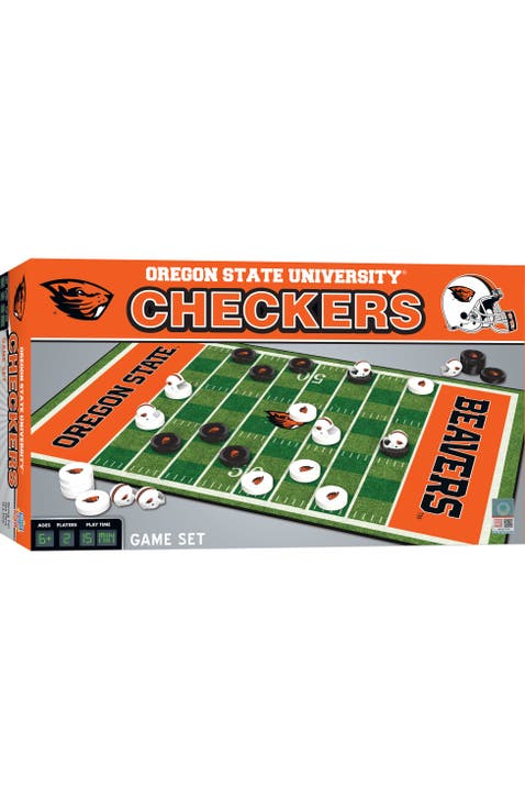 Oregon State Beavers Checkers Board Game