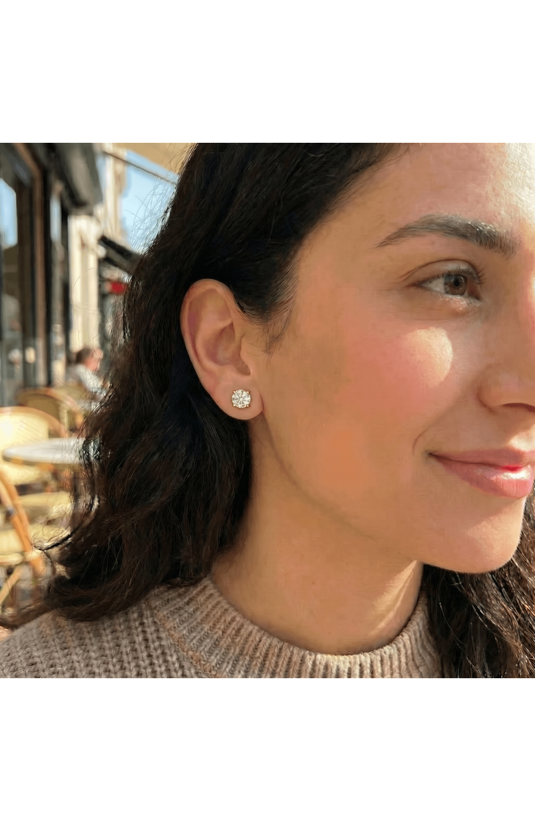 Bliss Diamond 1 ct TDW Diamond Studs 14K Gold Lab Grown Screw Back Earrings, Alternate, color, 14K Yellow Gold