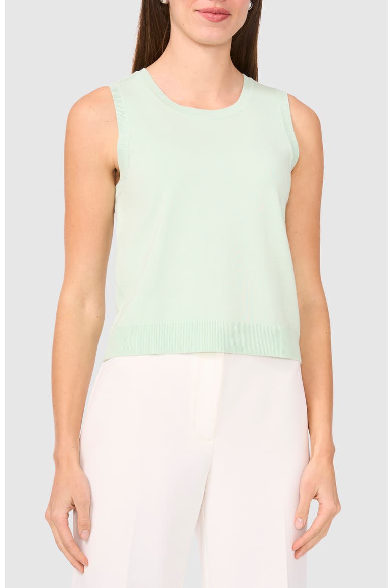 Crewneck Sweater Tank, Main, color, MINT CREME