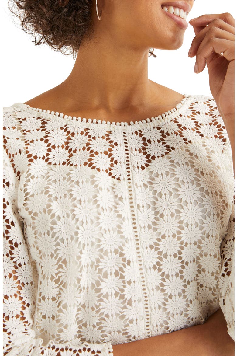 Arabella Lace Top, Alternate, color, IVORY