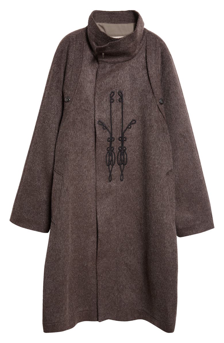 KIKO KOSTADINOV Kormos Miltary Coat, Alternate, color, Washed Brown/ Slate Grey