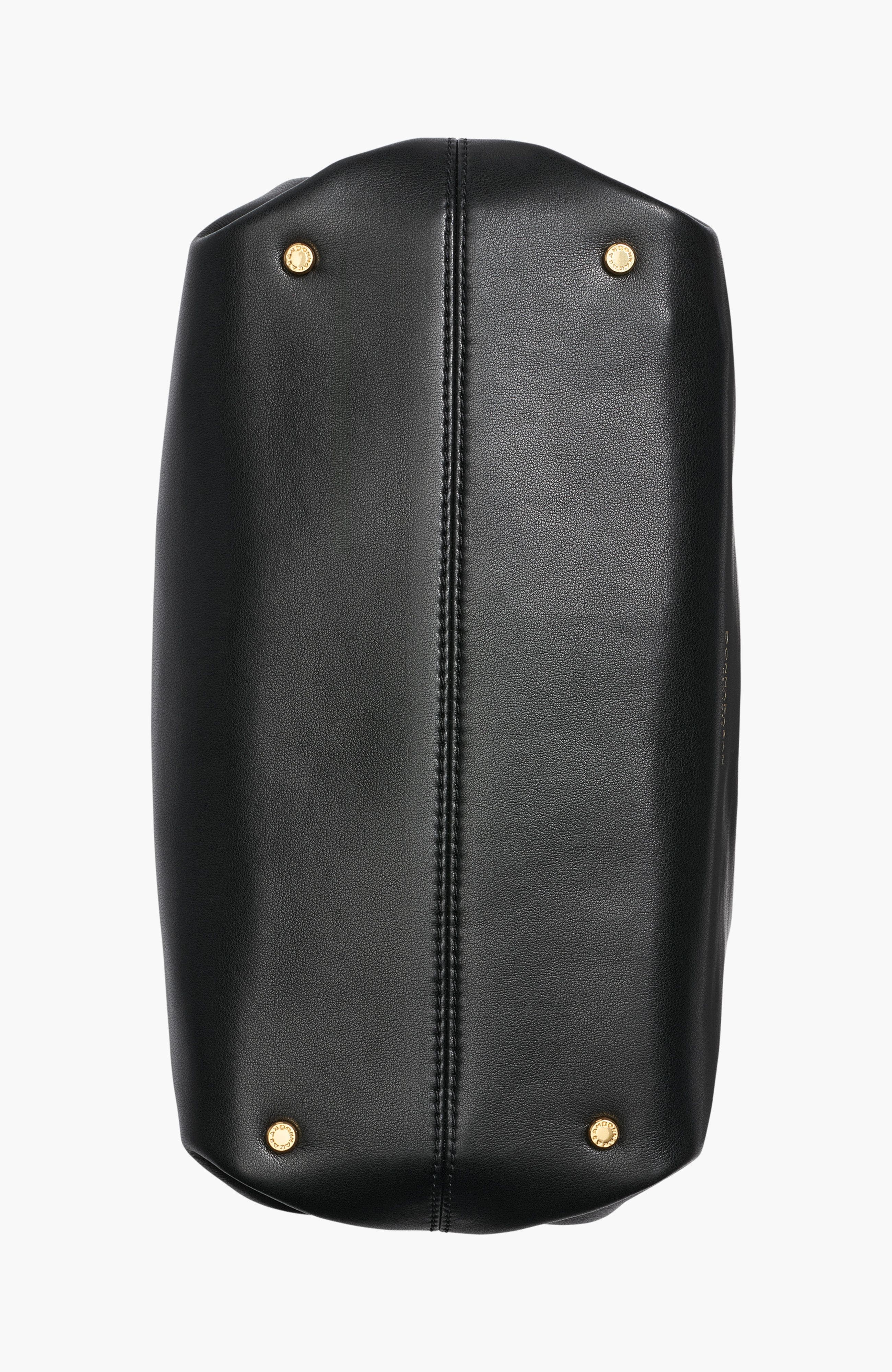 Donna Karan New York Poplin Satchel, Alternate, color, Black/Gold