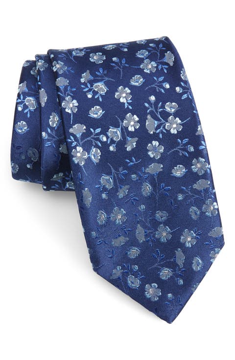 Floral Silk Tie