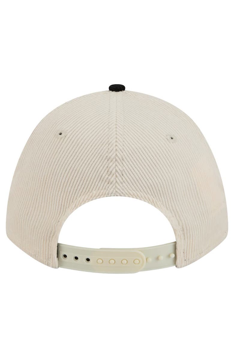 New Era Men's New Era Black/Cream Colorado Buffaloes Arch Two-Tone Corduroy 9FORTY A-Frame Adjustable Hat, Alternate, color, Black