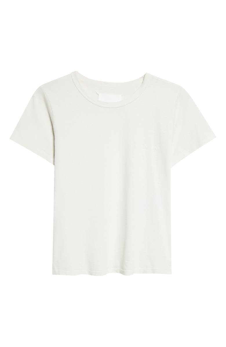 Maison Margiela Embroidered Logo Cotton T-Shirt, Main, color, Vintage White