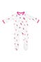 Rasberry Shell Zip Footie