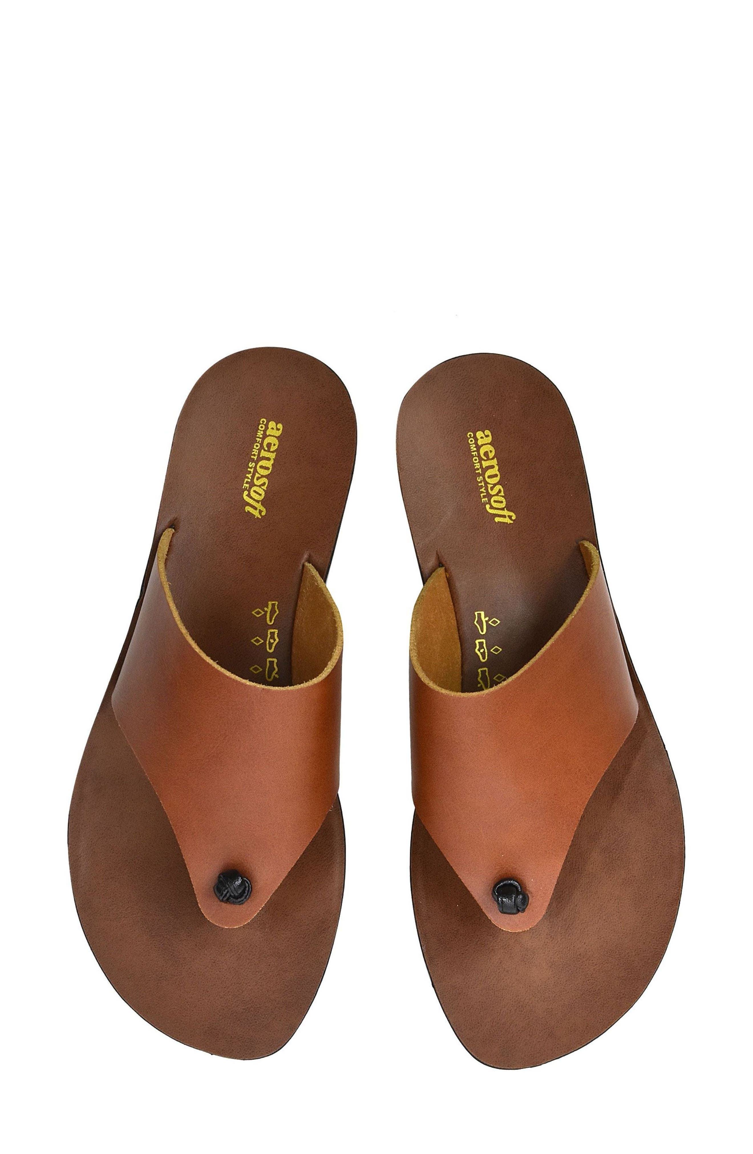 Vintage Arch Thong Sandal, Alternate, color, SOFT BROWN