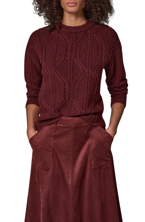 Cable Knit Crewneck Sweater