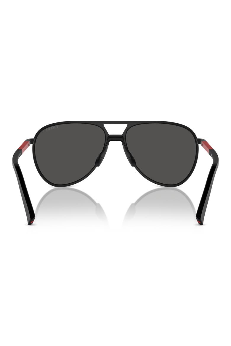 59mm Aviator Sunglasses, Alternate, color, MATTE BLACK