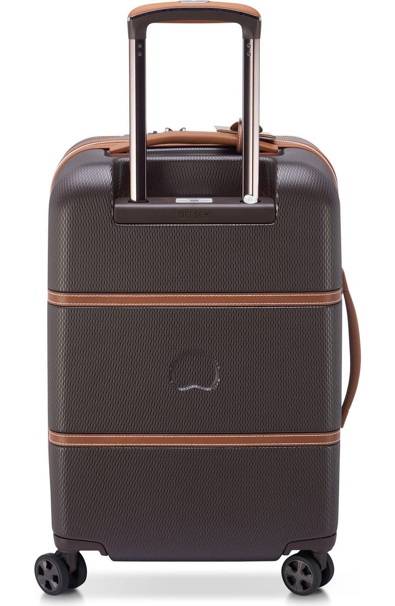 Delsey Paris Chatelet Air 2.0 Carry on 21 Inch Hardside Luggage with Spinner Wheels, Alternate, color, Chocolate Brown