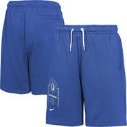 Nike Youth Nike Blue Dallas Mavericks Courtside Club Fleece Shorts