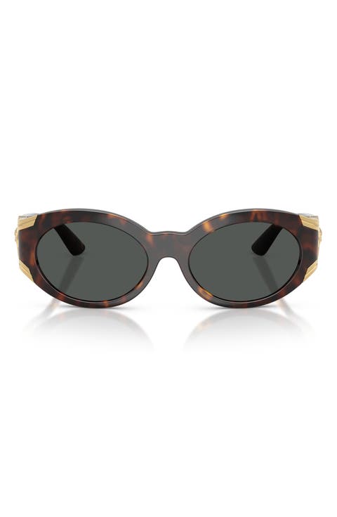 55mm Oval Sunglasses