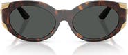 Versace 55mm Oval Sunglasses