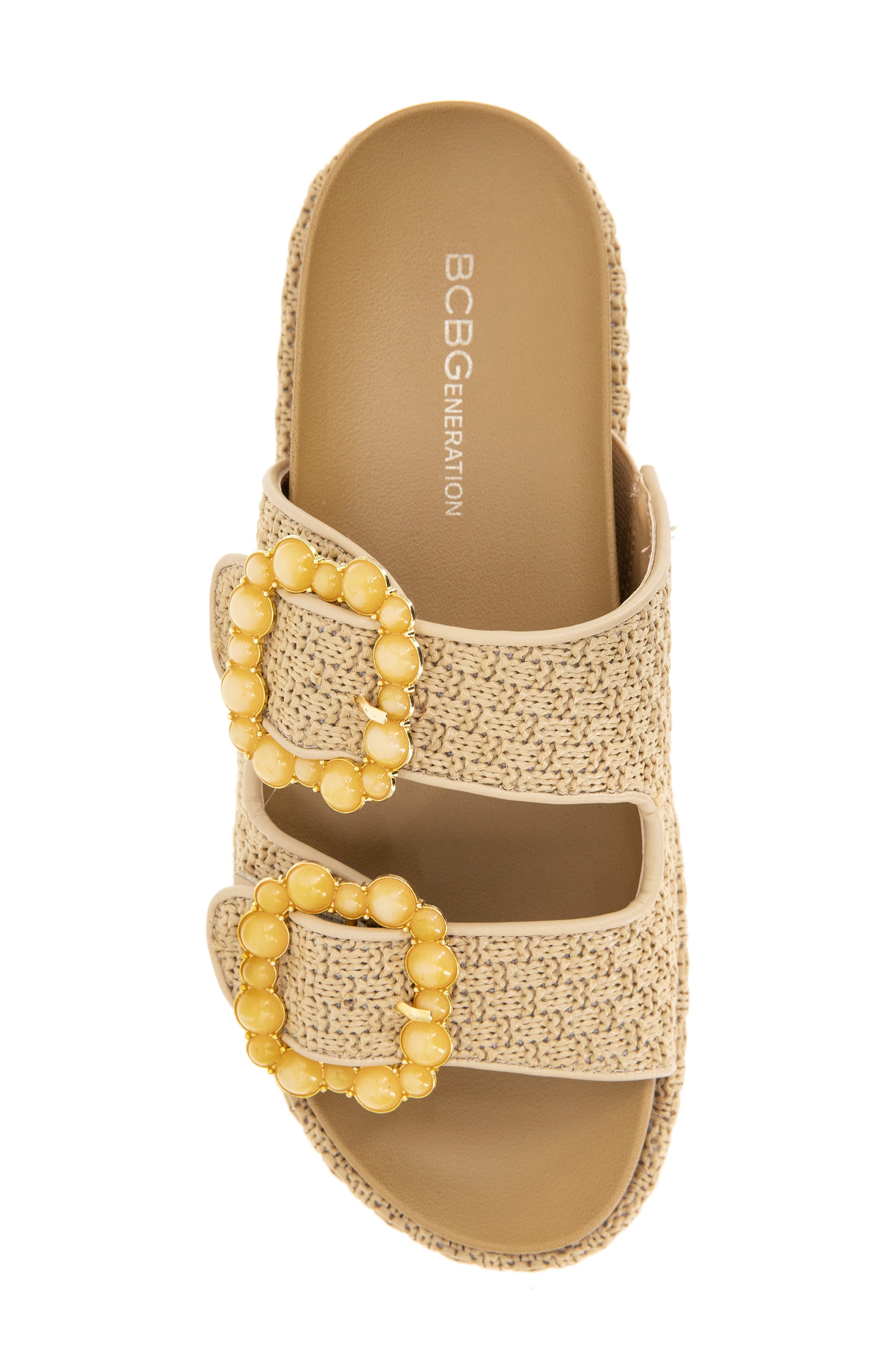 BCBGeneration Bexxi Slide Sandal, Alternate, color, Natural