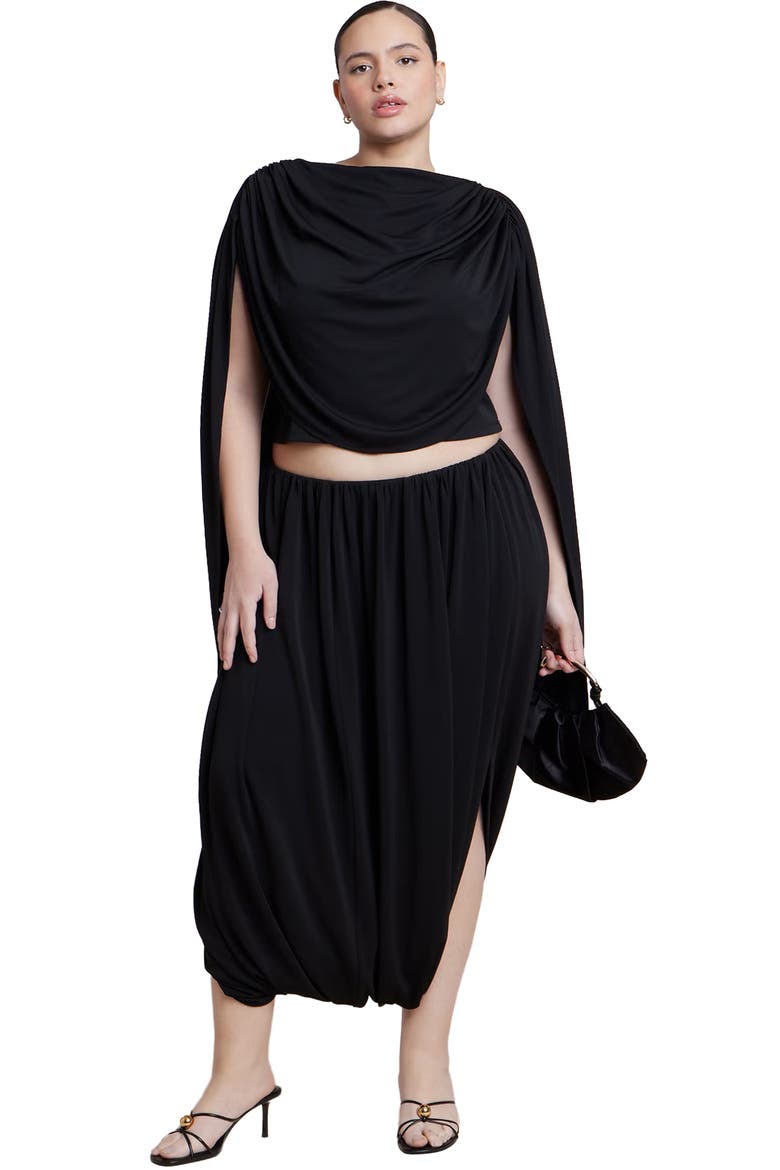 Super Draped Pant, Main, color, BLACK ONYX