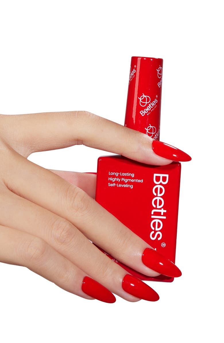 Beetles Red Winter Gel Polish Set 6 Colors, Alternate, color, Burgundy Red Purple Orange