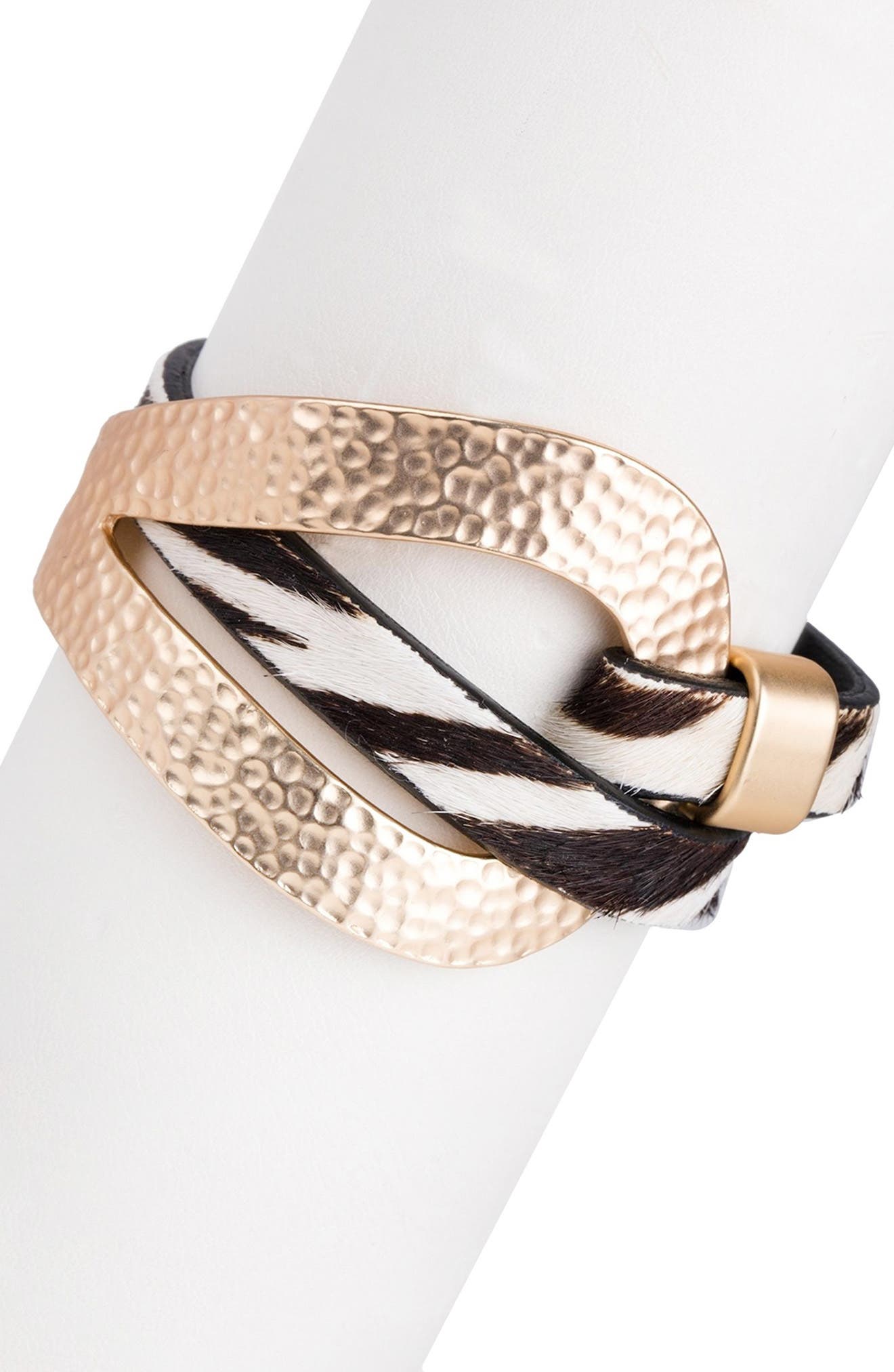 SAACHI Zebra Wrap Bracelet (Women) | Nordstromrack